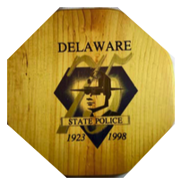 Delaware State Police 75th Anniversary Basket Lid
