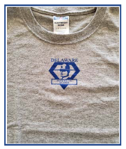 Delaware State Police Museum logo child's T-Shirt - color - gray